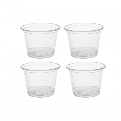 Small Disposable Plastic Container Portion Souffle Cup With Lid From Malaysia