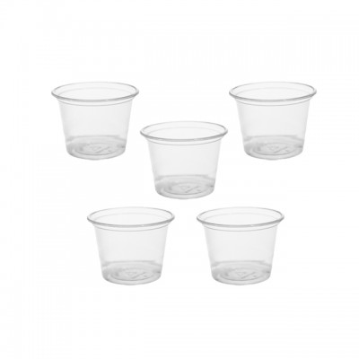 Reusable Plastic Portion Souffle Cup With Lid For Sauce, Dessert And Others Content